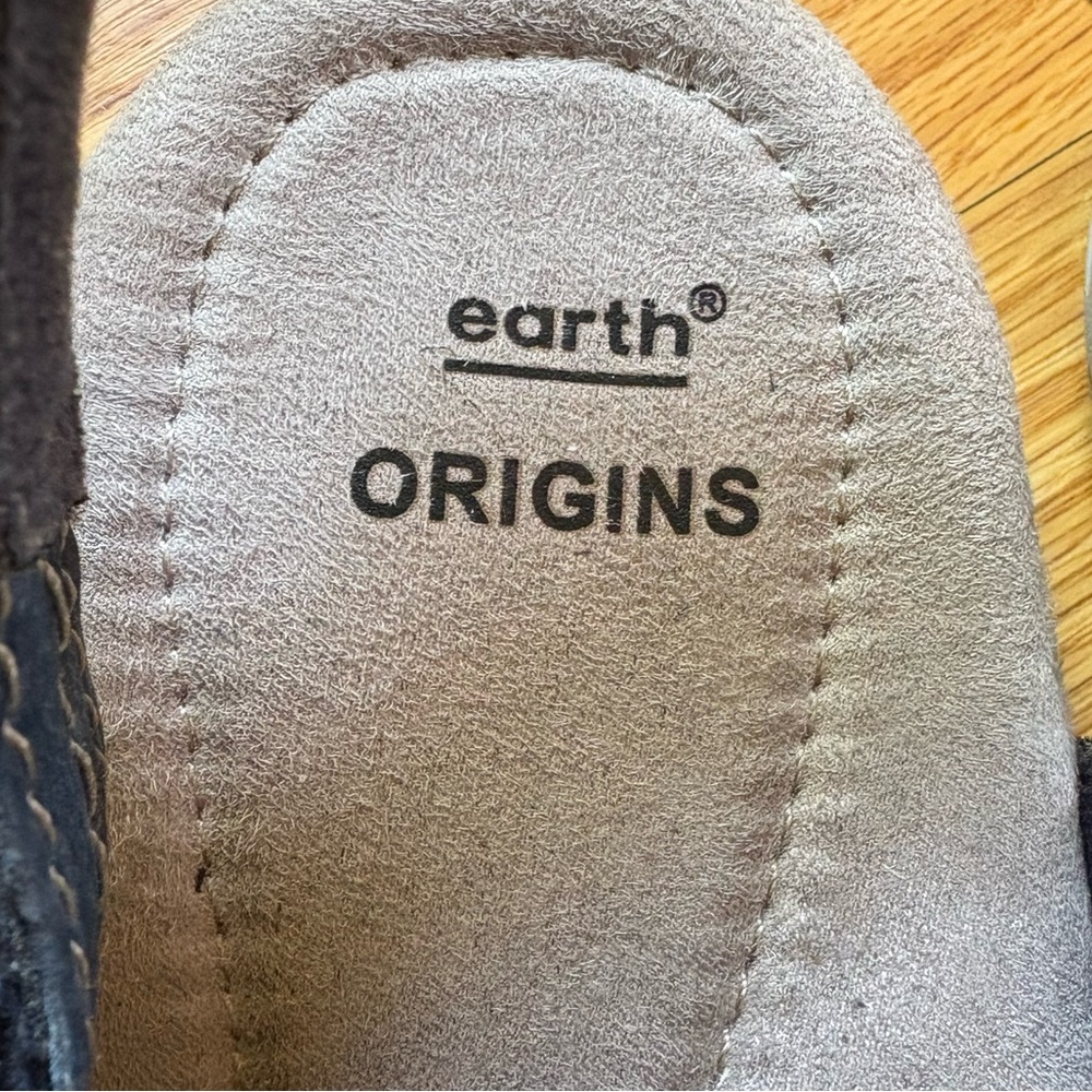 Earth Origins Navy Blue Velcro Strap Comfort Sandals - Picture 6 of 6
